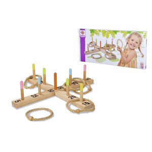 Eichhorn Ringwurfspiel Outdoor Holz 50x50 cm, ab 3 J. - 2