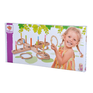 Eichhorn Ringwurfspiel Outdoor Holz 50x50 cm, ab 3 J. - 3