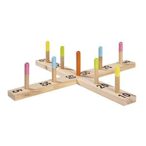 Eichhorn Ringwurfspiel Outdoor Holz 50x50 cm, ab 3 J. - 4