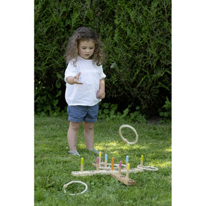 Eichhorn Ringwurfspiel Outdoor Holz 50x50 cm, ab 3 J. - 5