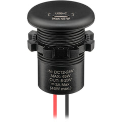 Einbaucharger USB-C 45 W schwarz