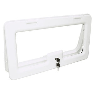 Einbaurahmen Athos 575 Weiß – Außenklappe