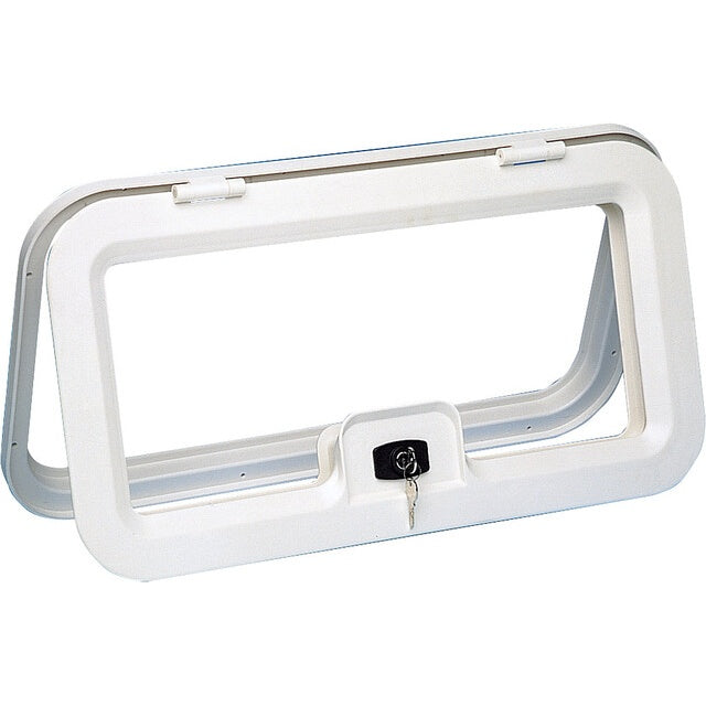 Einbaurahmen EDU 575 für Außenklappe mattweiß