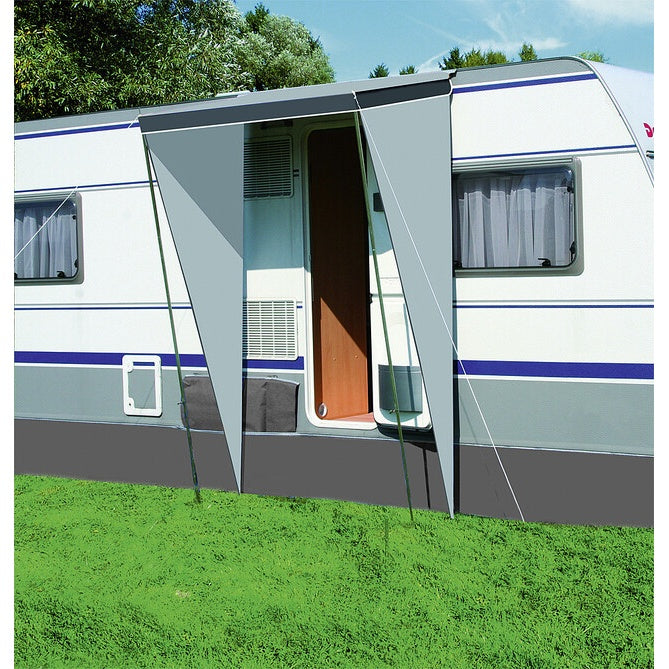 Eingangsmarkise Wigo Sonny 150x95 cm silber/grau