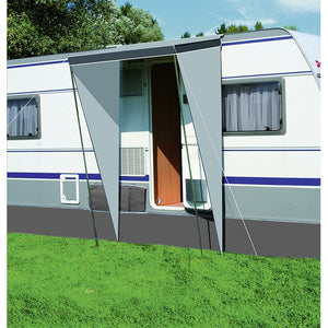 Eingangsmarkise Wigo Sonny 150x95 cm silber/grau