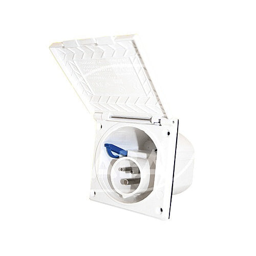 Einspeisungssteckdose CEE 17 in Weiß