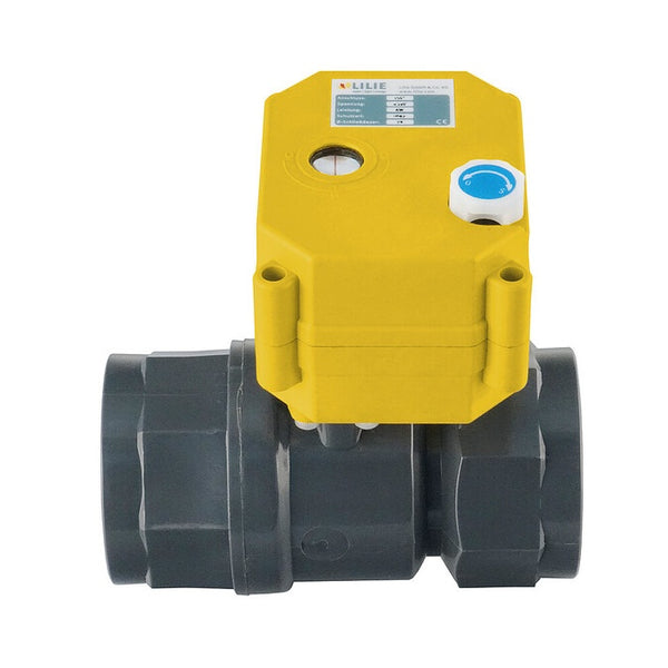 Elektrisches Kugelhahnventil 1 1/4 Zoll Kunststoff