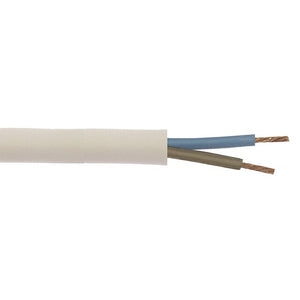 Elektroleitung H03VV-F Weiß 5m - PVC Kabel