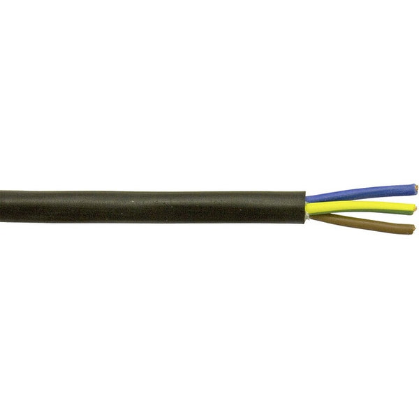 Elektroleitung H05VV-F 10 m schwarz
