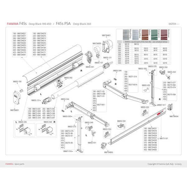 Endanschlag rechts 48 mm für FIAMMA F45 Ti/S/Plus - 2