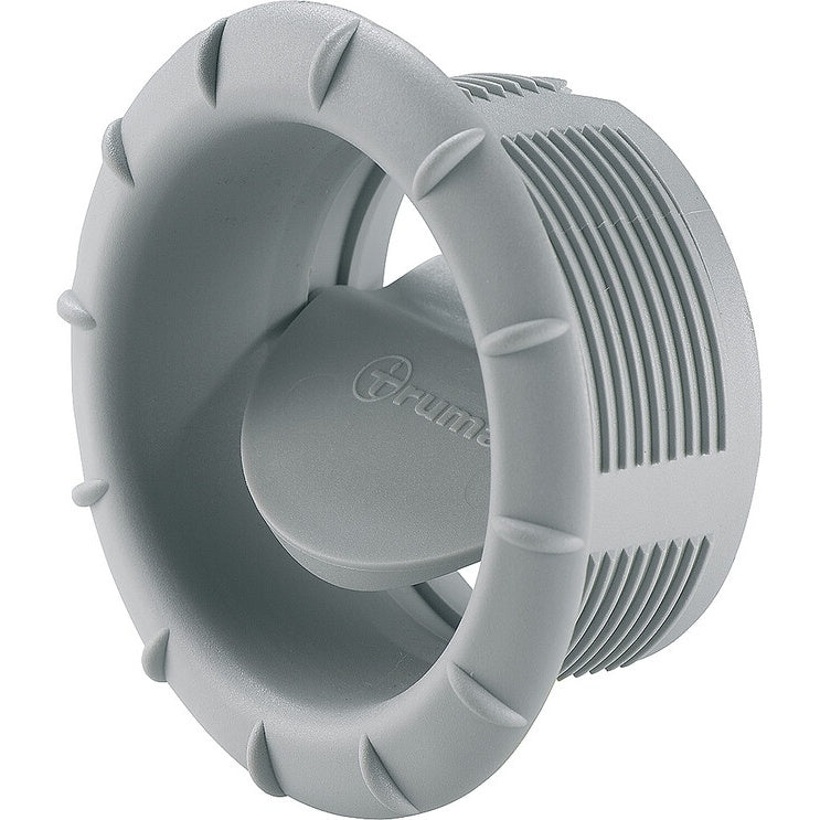 Endstück EN achatgrau für Lüfter und Rohre 65 mm