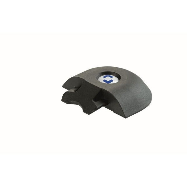 Endstück für Airlline-Schiene halbrund light schwarz - 2