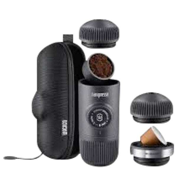 Espressomaschine Wacaco Nanopresso grau tragbar