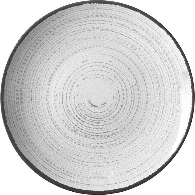Essteller BRUNNER Tivoli 25 cm in Weiß und Schwarz