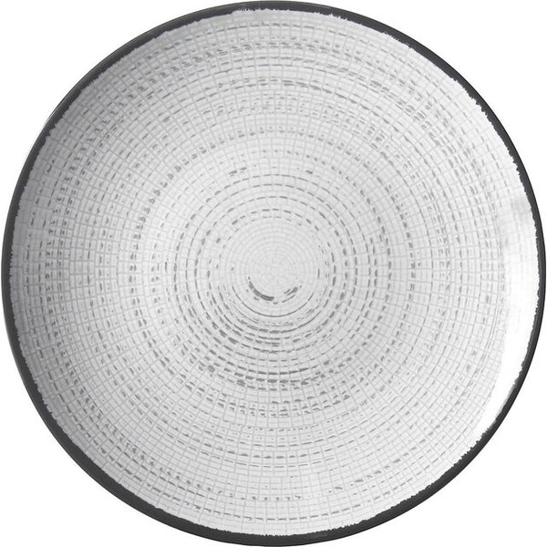 Essteller BRUNNER Tivoli 25 cm in Weiß und Schwarz