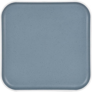 Essteller eckig blau aus Melamin – 25 cm