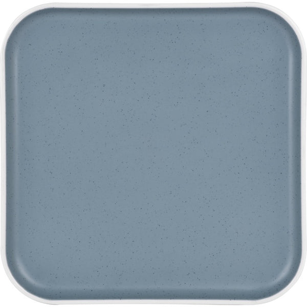 Essteller eckig blau aus Melamin – 25 cm