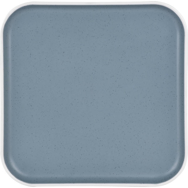 Essteller eckig blau aus Melamin – 25 cm