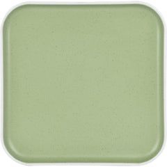 Essteller eckig Dolomit 25×25 cm – Melamin grün