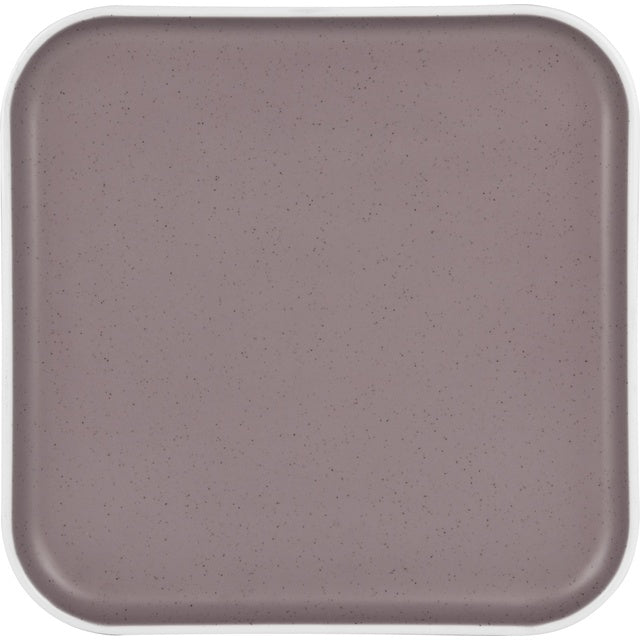 Essteller eckig Dolomit 25 cm – Melamin rosé