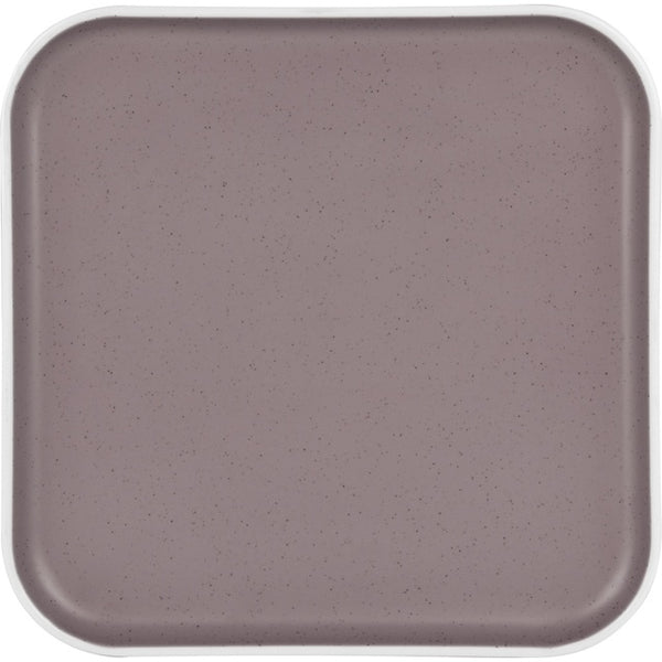 Essteller eckig Dolomit 25 cm – Melamin rosé