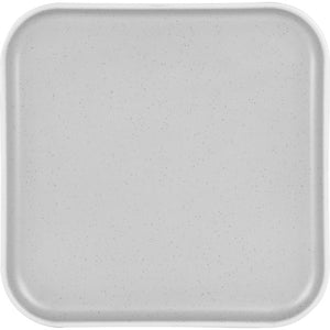 Essteller eckig Dolomit 25x25 cm – Melamin weiß