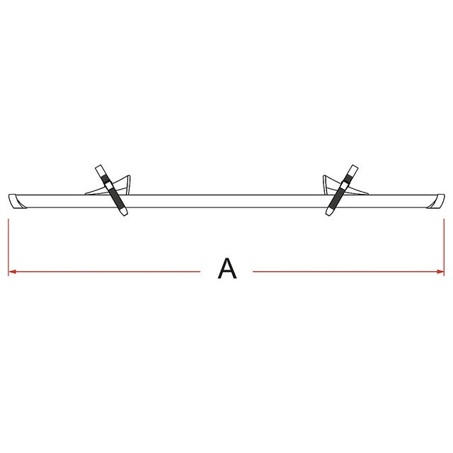 Fahrradschiene Fiamma Rail Premium 128 cm aluminium