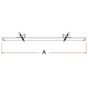 Fahrradschiene Fiamma Rail Premium 128 cm aluminium - 2