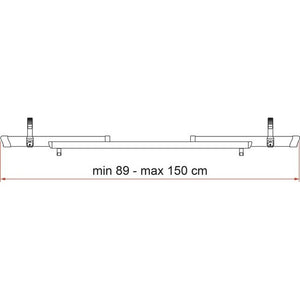 Fahrradschiene FIAMMA Rail Quick C, 89-150 cm - 4