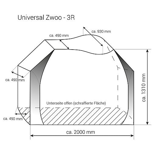 Fahrradschutzhülle Hindermann für 3 Räder - 2