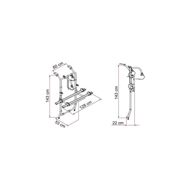 Fahrradträger FIAMMA für Opel Vivaro & Renault Trafic