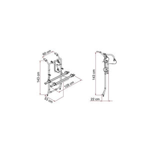 Fahrradträger FIAMMA für Opel Vivaro & Renault Trafic