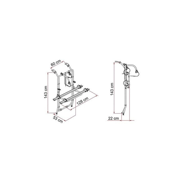 Fahrradträger FIAMMA für Opel Vivaro & Renault Trafic