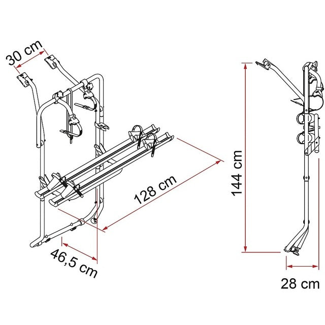 Fahrradträger FIAMMA für VW T5/T6 - Aluminium