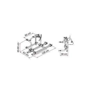 Fahrradträger Fiamma Pro C 2 Räder Aluminium
