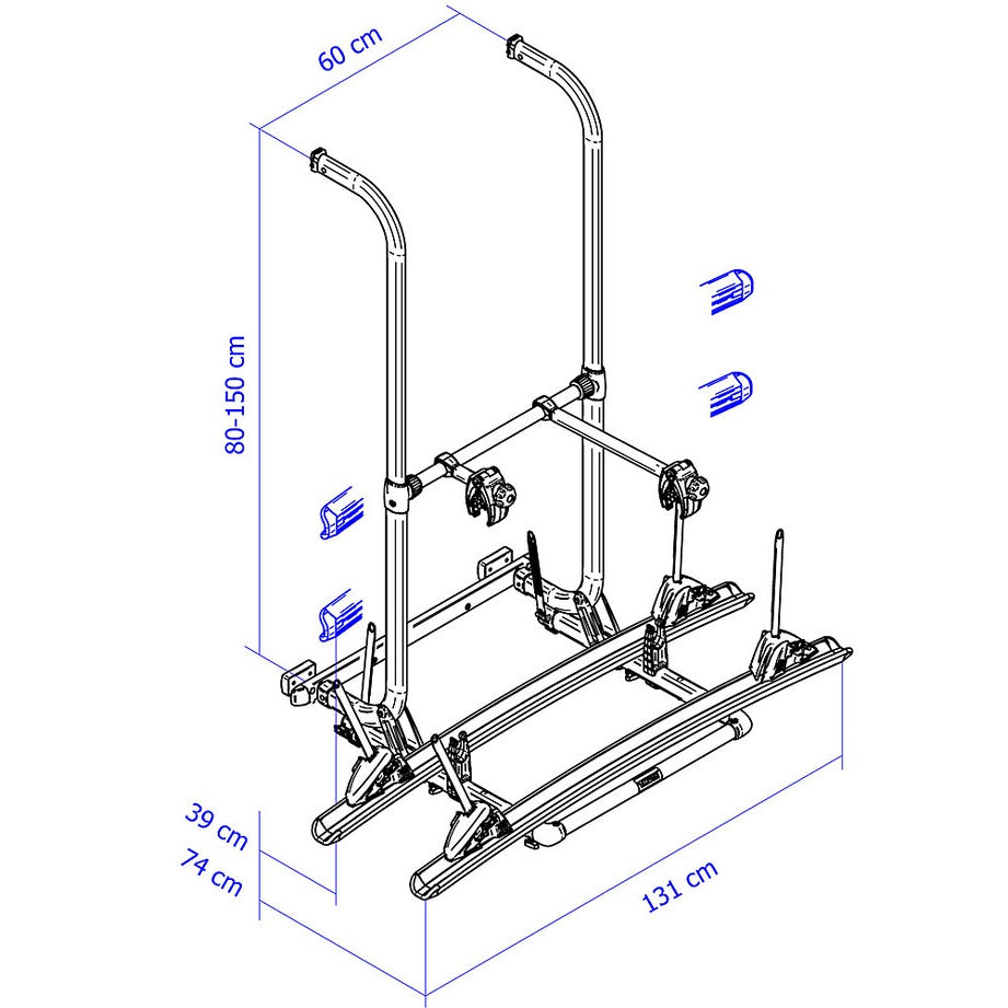 Fahrradträger THULE Elite G2 für Hymer 60 kg