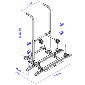 Fahrradträger THULE Elite G2 für Hymer 60 kg