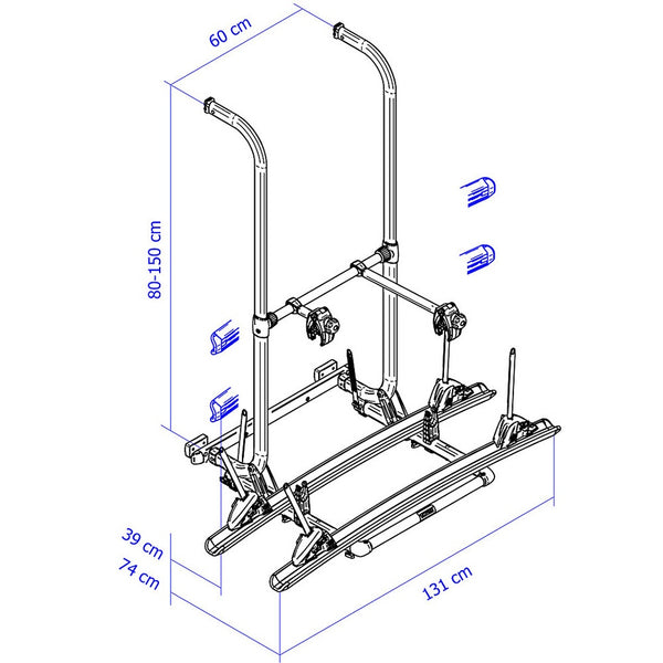 Fahrradträger THULE Elite G2 für Hymer 60 kg