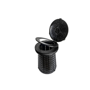 Faltbare Toilette Torgano in Schwarz