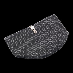 Faltbarer Brotkorb schwarz | Baumwolle 20 cm - 3