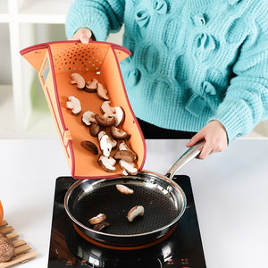 Faltbares 6-in-1 Schneidebrett – Orange - 5