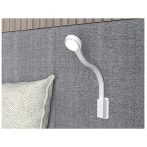 FAWO LED Schwanenhalsleuchte rund 12V, weiß