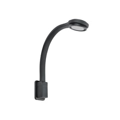 FAWO LED Schwanenhalsleuchte rund, schwarz 12V