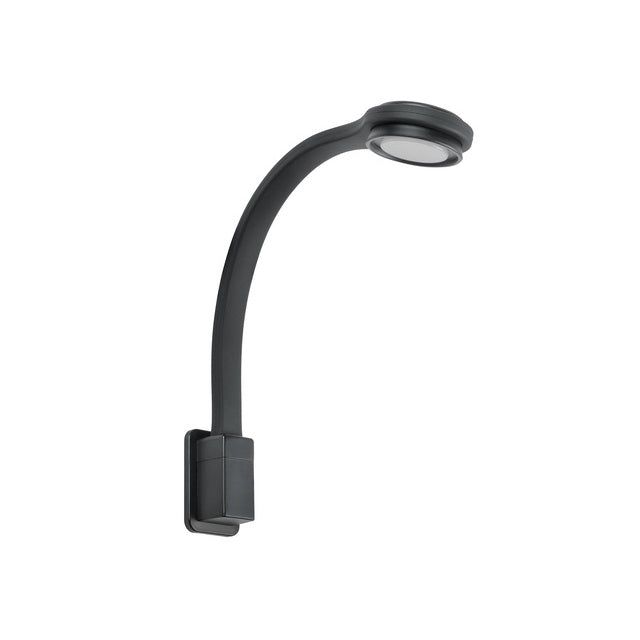 FAWO LED Schwanenhalsleuchte rund, schwarz 12V