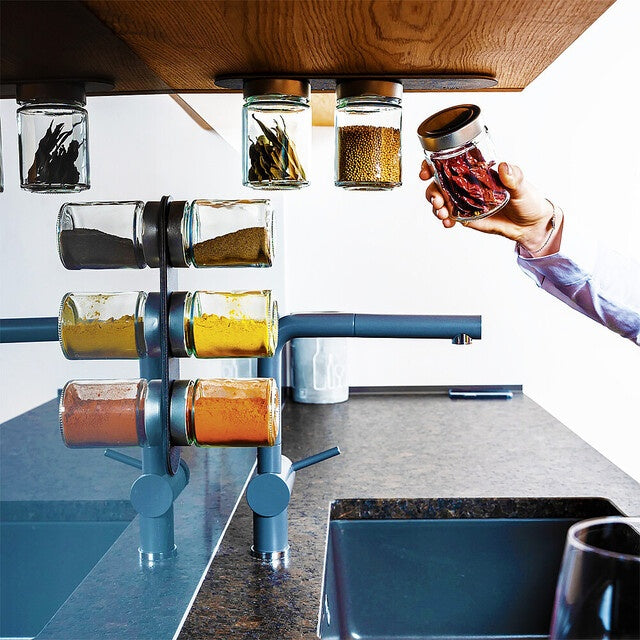 Feinkost-Magnetgläser Set 3er mit Magnetleiste