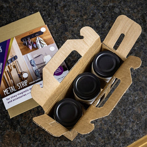 Feinkost-Magnetgläser Set 3er mit Magnetleiste - 3