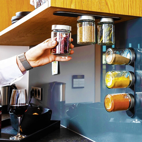 Feinkost-Magnetgläser Set 3er mit Magnetleiste - 9