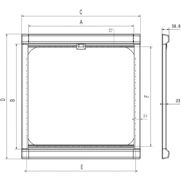 Fensterrollo Dometic DB1R cremeweiß 780 x 530 mm