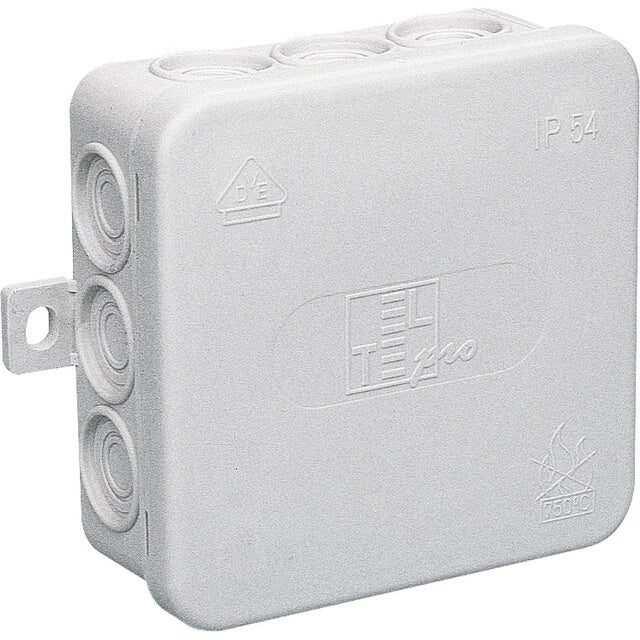 Feuchtraum-Abzweigkasten grau - VDE geprüft