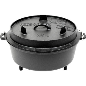 Feuertopf Dutch Oven mit Füßen 6,1 l aus Gusseisen